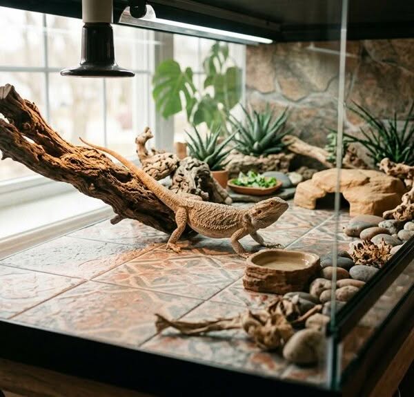 bearded dragon tank tile substrates