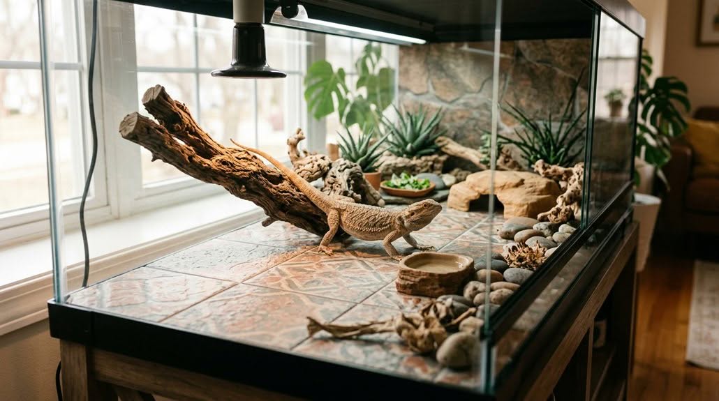 bearded dragon tank tile substrates