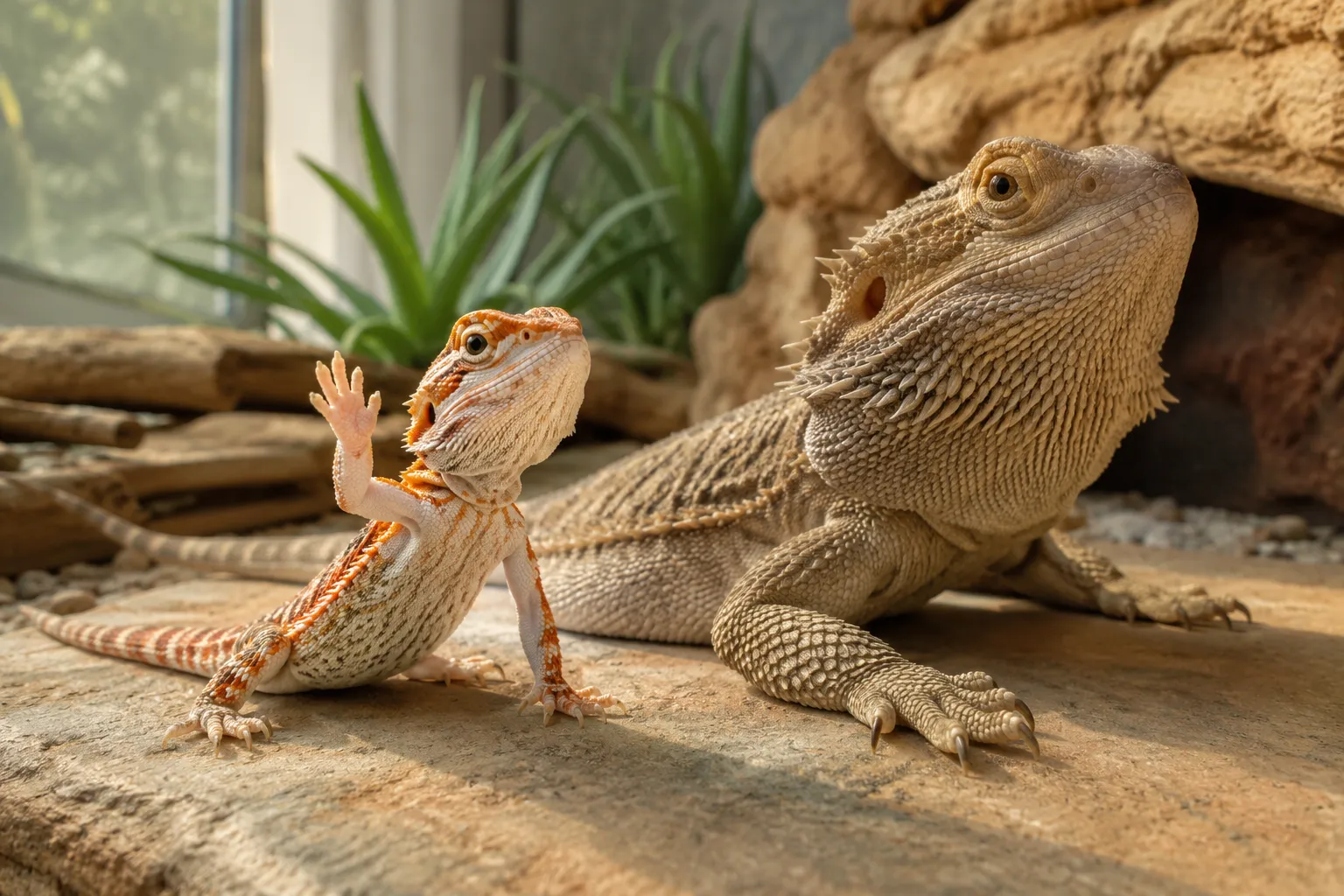 Difference Between Bearded Dragon Waving and Head Bobbing